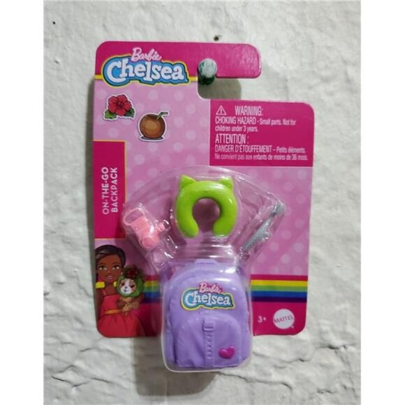 Barbie Chelsea Backpack Adventure Set: Unleash Imagination  Camera & Fishing Rod - Picture 4 of 6